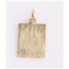 Image 3 : VINTAGE 14K YELLOW GOLD BINGO GAME CARD PENDANT