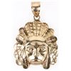 Image 1 : 10K YELLOW GOLD NATIVE AMERICAN UNISEX PENDANT