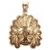 Image 2 : 10K YELLOW GOLD NATIVE AMERICAN UNISEX PENDANT