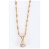 Image 2 : 14K YELLOW GOLD SAPHHIRE LADIES NECKLACE