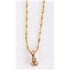 Image 3 : 14K YELLOW GOLD SAPHHIRE LADIES NECKLACE