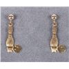 Image 2 : 14K YELLOW GOLD BOWLING PIN LADIES EARRINGS