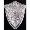 Image 2 : CRUSADER'S SHIELD ANTIQUED STACKER 2OZ SILVER