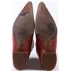 Image 5 : VINTAGE MEXICAN RED/WHITE GATOR SKIN MENS 10 BOOTS