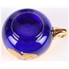 Image 6 : COBALT BLUE ITALIAN MURANO GLASS PUNCHBOWL SET