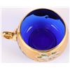 Image 7 : COBALT BLUE ITALIAN MURANO GLASS PUNCHBOWL SET