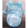 Image 4 : LIGHT BLUE MARBLED LARGE ITALIAN MURANO VASE
