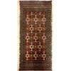 Image 1 : ORNATE PERSIAN DEEP RED SILK ANTIQUE DOOR RUG