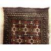 Image 3 : ORNATE PERSIAN DEEP RED SILK ANTIQUE DOOR RUG