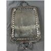 Image 2 : Nice Assortment Of 4 Vintage Ornate Design Plated Serving Trays.21.5" - 25" Long