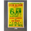 Image 1 : Reproduction 14" x 22"  July 15 - 1975 Poster - London's Lyceum Ballroom Presents George Harrison An