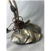 Image 2 : Vintage Lilly Pad Lamp. Approx. 17"H & Asian Bonsai Tree. Approx. 13"H