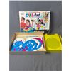 Image 2 : 2 Vintage Activities In Original Boxes - Hasbro Walt Disney Dial Art & MB 1978 Twister Game