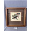 Image 1 : Vintage Kwakwaka'wakw First Nations "Sea Monster = Ya-gish" Framed Art Signed By Chief Henry Speck. 