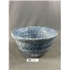 Image 1 : Beautiful Blue Roseville Spongeware Pottery From The Workshops of Gerald. E. Henn approx. 10" diam. 