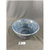 Image 2 : Beautiful Blue Roseville Spongeware Pottery From The Workshops of Gerald. E. Henn approx. 10" diam. 