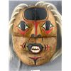 Image 2 : First Nations Large Carved & Painted Face Mask approx. 16" x 14" x 4.5"