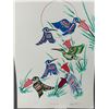 Image 2 : Ltd Ed. 20/30 A/P North Tutchone First Nations "Hummingbirds" Signed Richard Shorty 94 Yukon. Approx