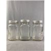 Image 1 : 3 Vintage Canning Jars w/ Presto Metal Glass Lids. 2 Jars Embossed "Presto"
