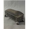 Image 1 : Old Vintage Sterling Silver? Metal Framed Multi Purpose Box w/ Hallmarks