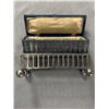 Image 3 : Old Vintage Sterling Silver? Metal Framed Multi Purpose Box w/ Hallmarks