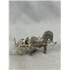 Image 2 : Beautiful 800 Silver Antique Horse & Carriage!