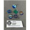 Image 1 : Antique Sterling Silver Enamel Charms