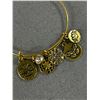 Image 2 : Lovely Gold Plated Charm Bangle