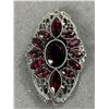 Image 2 : Fantastic Antique Silver Amethyst Brooch