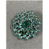 Image 2 : Awesome Genuine 1910 Edwardian Silver Aquamarine Brooch