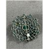 Image 3 : Awesome Genuine 1910 Edwardian Silver Aquamarine Brooch