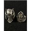 Image 8 : Ultra HD Flip Video w/ Guide & Lot Of Metal Skull Rings Plus 18" Chain