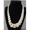 Image 1 : Magnesite Stone or Known as White Turqouise w/ Discs + Beads Necklace