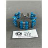 Image 1 : Imitation Turqouise Beads w/ Silver Bracelet
