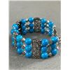 Image 2 : Imitation Turqouise Beads w/ Silver Bracelet