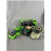Image 2 : 3  1/18 Scale Maisto Die Cast Collectible Cars On Stands, HotWheels & More