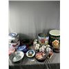 Image 1 : Lot Of Misc Christmas Décor - Tins, Mugs, Baskets & More