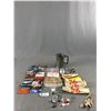 Image 1 : Chu-Bops Miniature Album Collection Collector Cards & Misc Vintage Gas Station Stickers In Pewter Mu