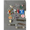 Image 2 : Selection Of Vintage Collectibles - Bottle Openers, Pins, Ephemera & More
