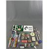 Image 1 : Vintage Souvenier Collectibles - Stir Sticks, Match Books, Woodward's 100th Anniversay Tile & More