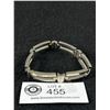Image 1 : Solid Silver Tone Links Bracelet, Marked 925.