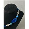 Image 2 : Beautiful Semi Precious Stones and Genuine Pearls Necklace