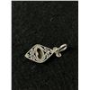 Image 3 : Vintage Sterling Silver w/ Genuine Australian Opal Swtone Pendant Marked 925