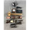 Image 1 : Interesting Vintage Lot - Kodak Pocket Viewer,Film Slicer, Metal Clamps, Hem Ruler & More
