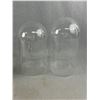 Image 2 : 2 Glass Domes Approx. 10"H x 5.5" Diam. 1988 Meritus Industries Jack-In-Box, Occupied Japan Cows Fig