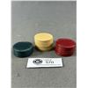 Image 1 : 20 Multi - Colour 1930's Bakelite Poker Chips
