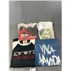 Image 1 : Size L Adult Viva Lavida Cold Play T-Shirt Plus 3 Size Small Youth T-Shirts - Madonna, Cold Play & U