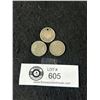 Image 1 : 3 Old British Silver Six Pence Coins (Oldest 1888)