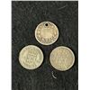 Image 2 : 3 Old British Silver Six Pence Coins (Oldest 1888)