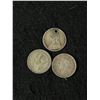 Image 3 : 3 Old British Silver Six Pence Coins (Oldest 1888)